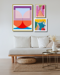 Peach Persuasion Gallery Wall - Set of 3