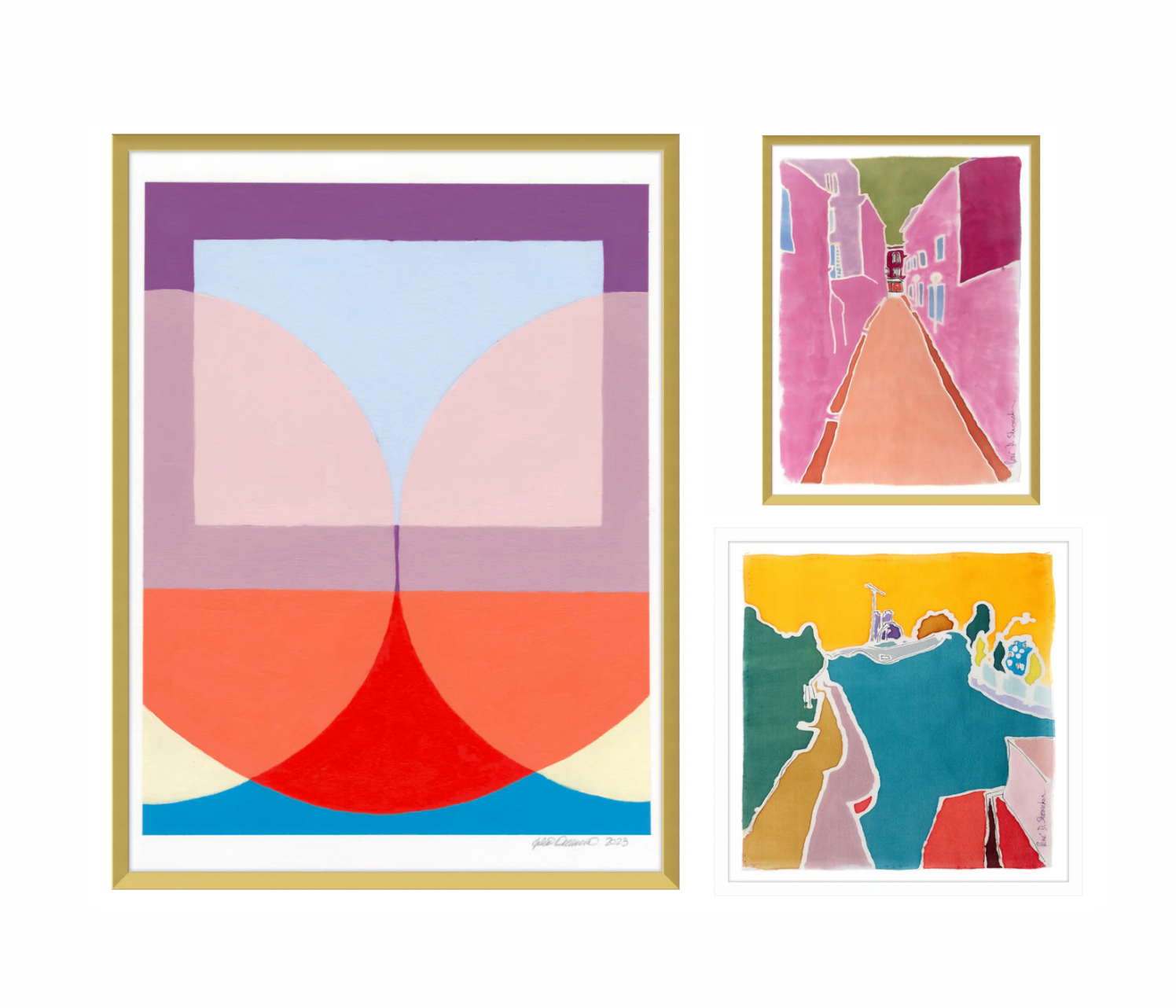 Peach Persuasion Gallery Wall - Set of 3