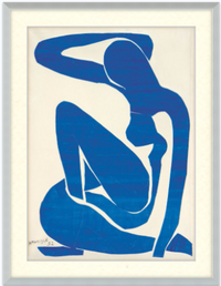 Modern Blue Escape, Gallery Wall set of 6