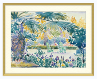 Modern Blue Escape, Gallery Wall set of 6