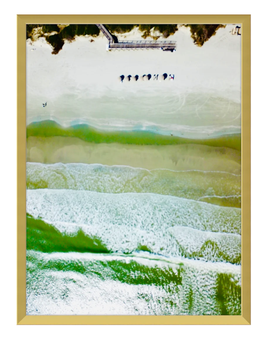 Modern Blue Escape, Gallery Wall set of 6