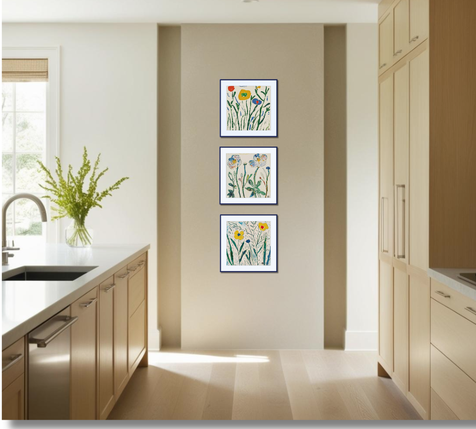 Wild Wild Wild Flower - Gallery Wall Set of 3