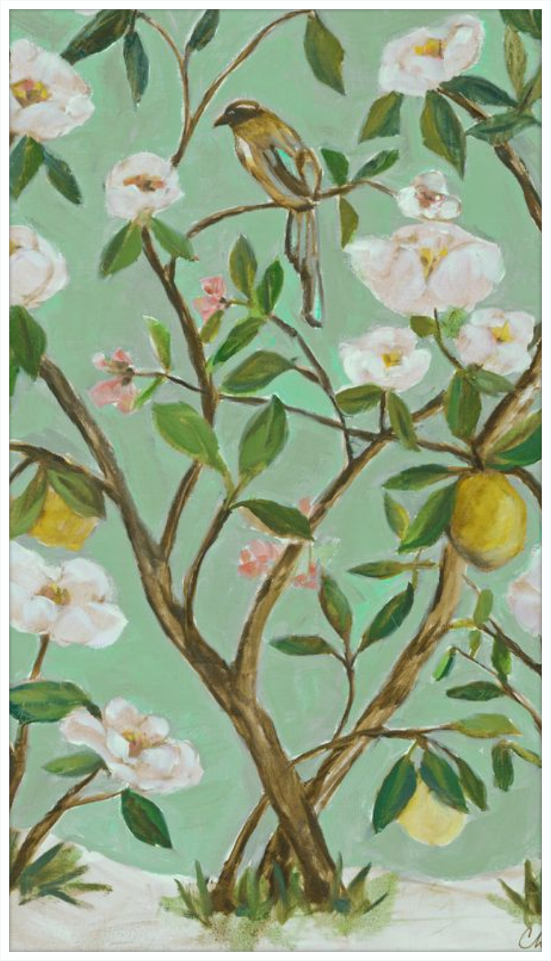 Chelle Chinoiserie I (green)